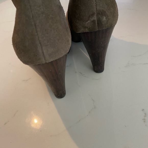 Roberto Vianni knee high grey suede boots size 8 - Picture 7 of 9